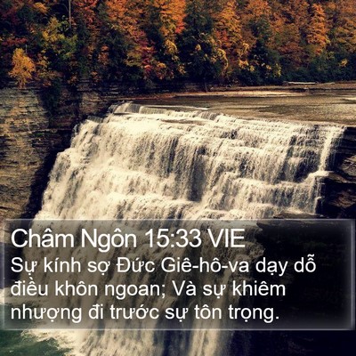 Châm Ngôn 15:33 VIE Bible Verse Image