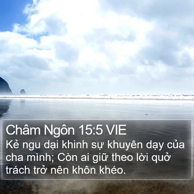 Châm Ngôn 15:5 VIE Bible Verse Image