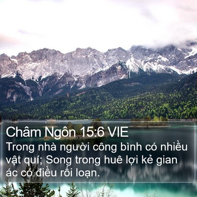 Châm Ngôn 15:6 VIE Bible Verse Image
