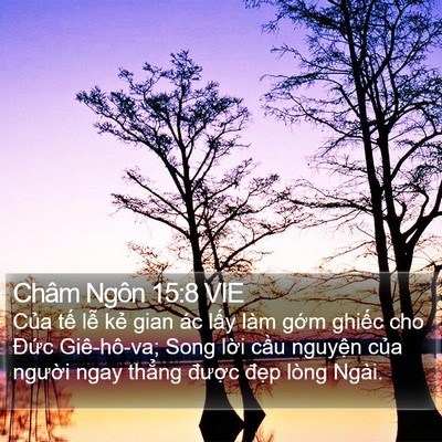 Châm Ngôn 15:8 VIE Bible Verse Image