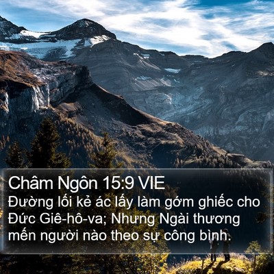 Châm Ngôn 15:9 VIE Bible Verse Image