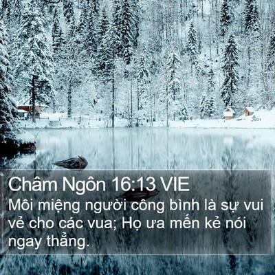 Châm Ngôn 16:13 VIE Bible Verse Image