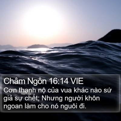 Châm Ngôn 16:14 VIE Bible Verse Image