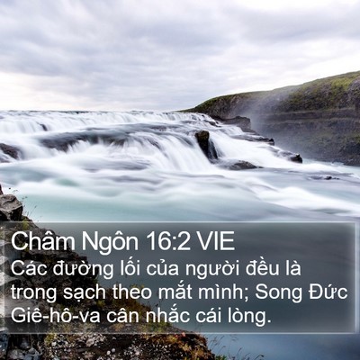 Châm Ngôn 16:2 VIE Bible Verse Image