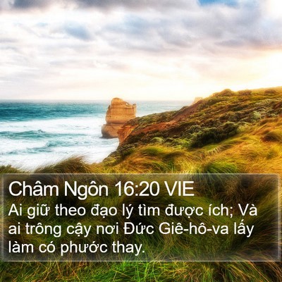 Châm Ngôn 16:20 VIE Bible Verse Image
