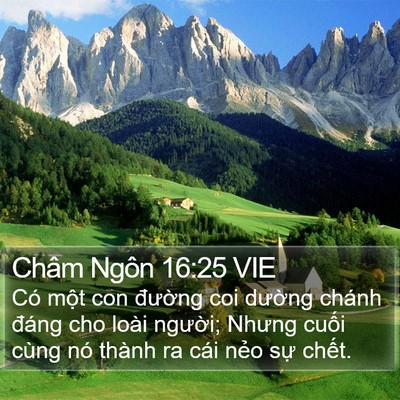 Châm Ngôn 16:25 VIE Bible Verse Image