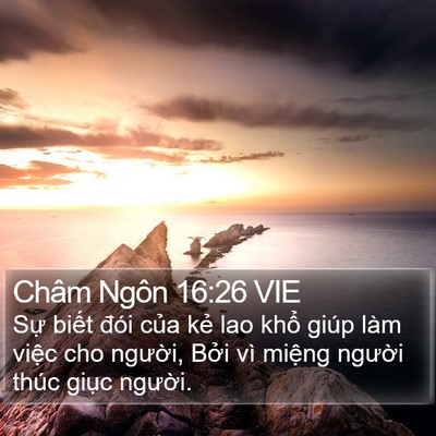 Châm Ngôn 16:26 VIE Bible Verse Image