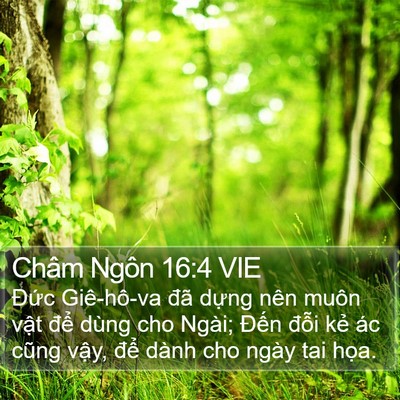 Châm Ngôn 16:4 VIE Bible Verse Image