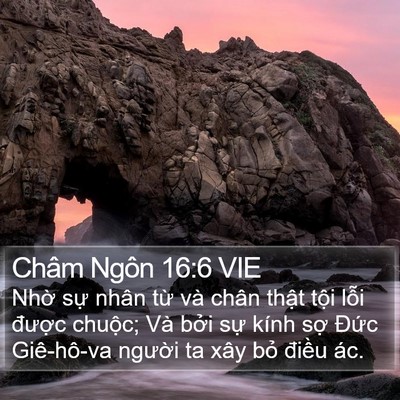 Châm Ngôn 16:6 VIE Bible Verse Image