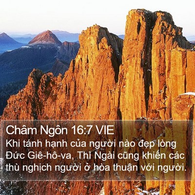 Châm Ngôn 16:7 VIE Bible Verse Image