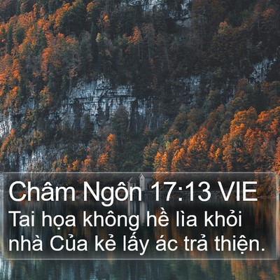 Châm Ngôn 17:13 VIE Bible Verse Image