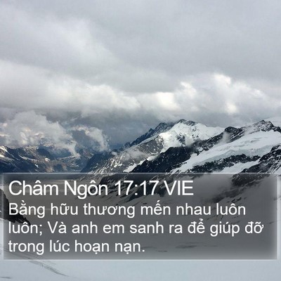 Châm Ngôn 17:17 VIE Bible Verse Image