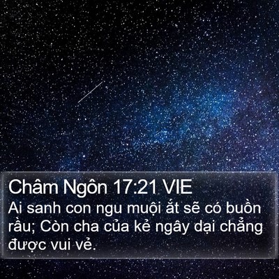 Châm Ngôn 17:21 VIE Bible Verse Image