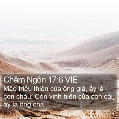Châm Ngôn 17:6 VIE Bible Verse Image