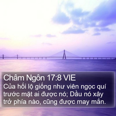 Châm Ngôn 17:8 VIE Bible Verse Image