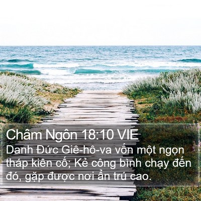 Châm Ngôn 18:10 VIE Bible Verse Image