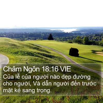 Châm Ngôn 18:16 VIE Bible Verse Image