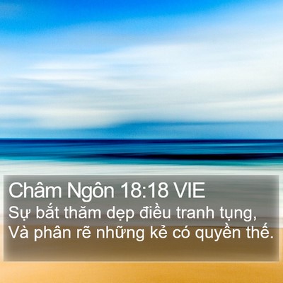 Châm Ngôn 18:18 VIE Bible Verse Image
