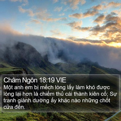 Châm Ngôn 18:19 VIE Bible Verse Image