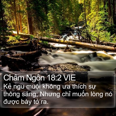 Châm Ngôn 18:2 VIE Bible Verse Image