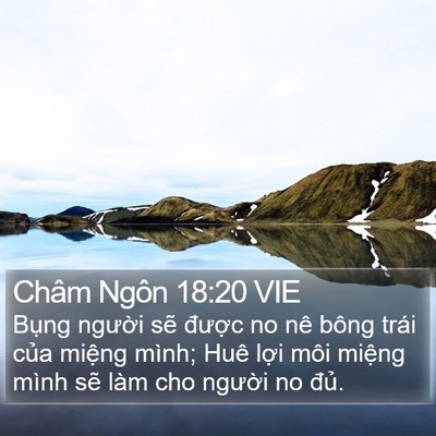Châm Ngôn 18:20 VIE Bible Verse Image