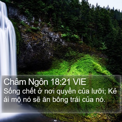 Châm Ngôn 18:21 VIE Bible Verse Image
