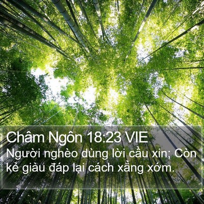 Châm Ngôn 18:23 VIE Bible Verse Image