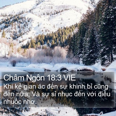 Châm Ngôn 18:3 VIE Bible Verse Image