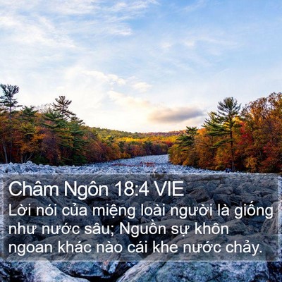 Châm Ngôn 18:4 VIE Bible Verse Image