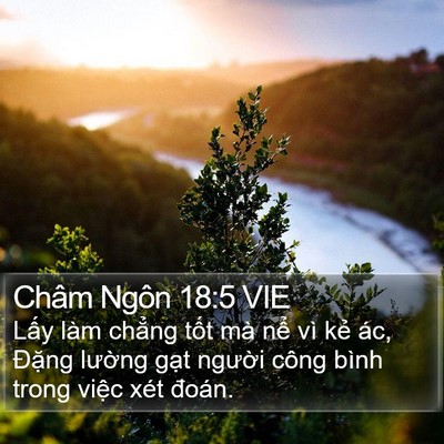 Châm Ngôn 18:5 VIE Bible Verse Image