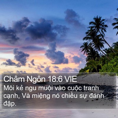 Châm Ngôn 18:6 VIE Bible Verse Image