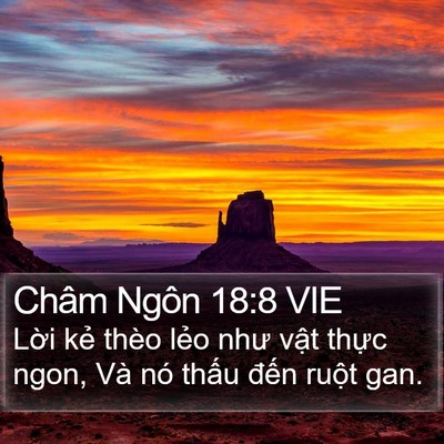 Châm Ngôn 18:8 VIE Bible Verse Image