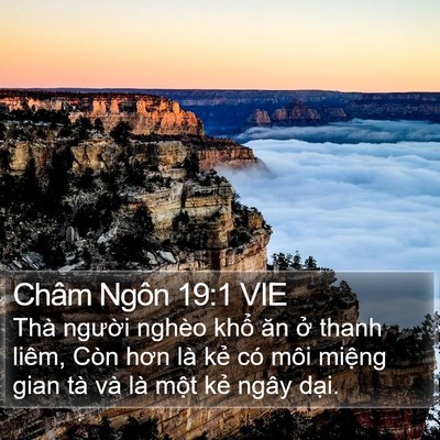 Châm Ngôn 19:1 VIE Bible Verse Image