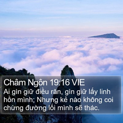 Châm Ngôn 19:16 VIE Bible Verse Image