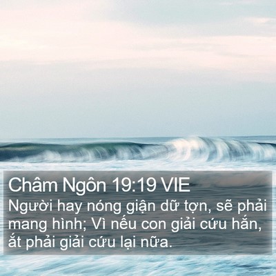 Châm Ngôn 19:19 VIE Bible Verse Image