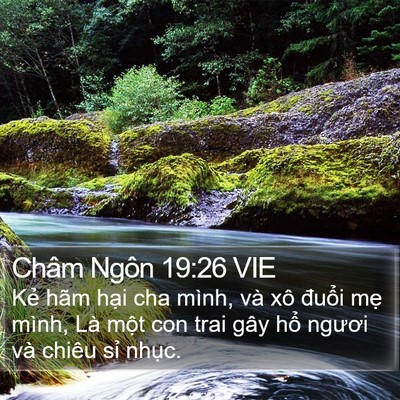 Châm Ngôn 19:26 VIE Bible Verse Image