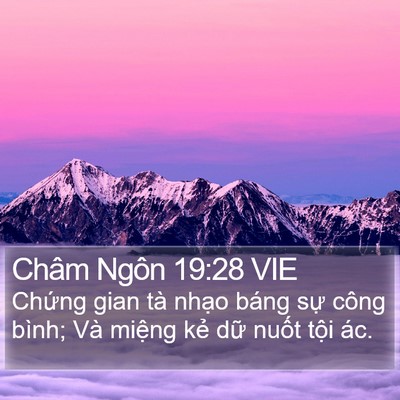 Châm Ngôn 19:28 VIE Bible Verse Image