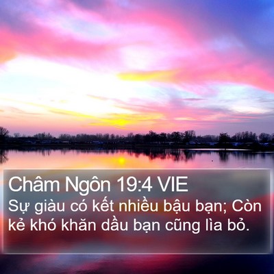 Châm Ngôn 19:4 VIE Bible Verse Image