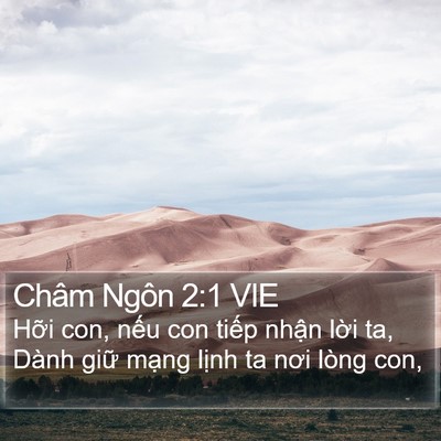 Châm Ngôn 2:1 VIE Bible Verse Image