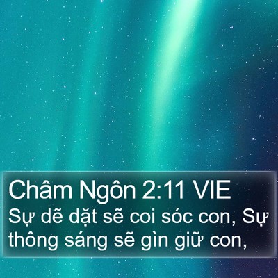 Châm Ngôn 2:11 VIE Bible Verse Image