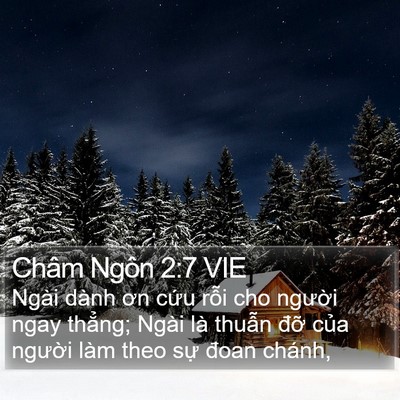 Châm Ngôn 2:7 VIE Bible Verse Image