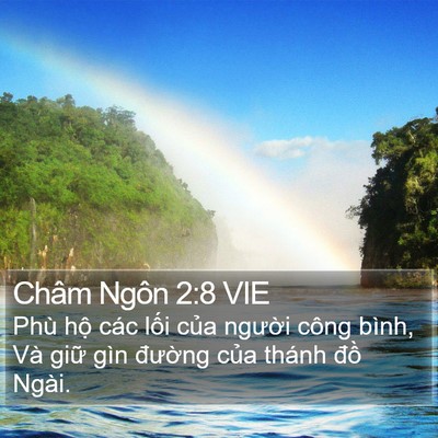 Châm Ngôn 2:8 VIE Bible Verse Image