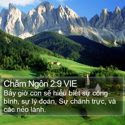Châm Ngôn 2:9 VIE Bible Verse Image