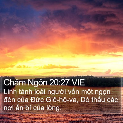 Châm Ngôn 20:27 VIE Bible Verse Image