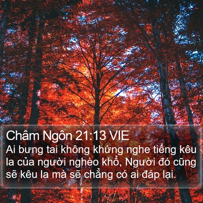 Châm Ngôn 21:13 VIE Bible Verse Image