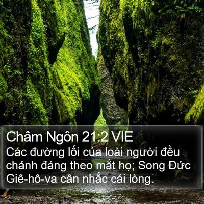 Châm Ngôn 21:2 VIE Bible Verse Image