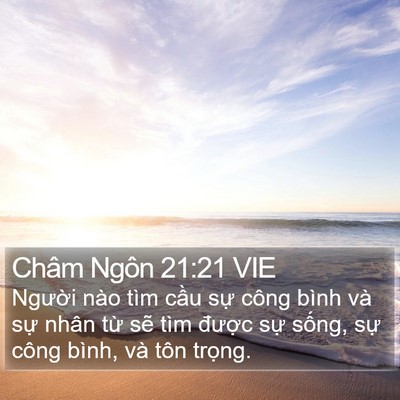 Châm Ngôn 21:21 VIE Bible Verse Image