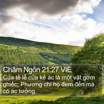 Châm Ngôn 21:27 VIE Bible Verse Image