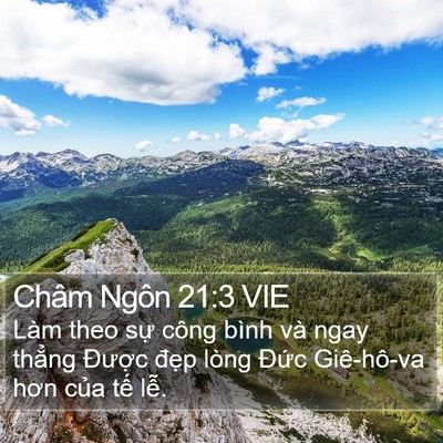 Châm Ngôn 21:3 VIE Bible Verse Image