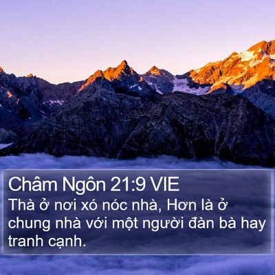 Châm Ngôn 21:9 VIE Bible Verse Image